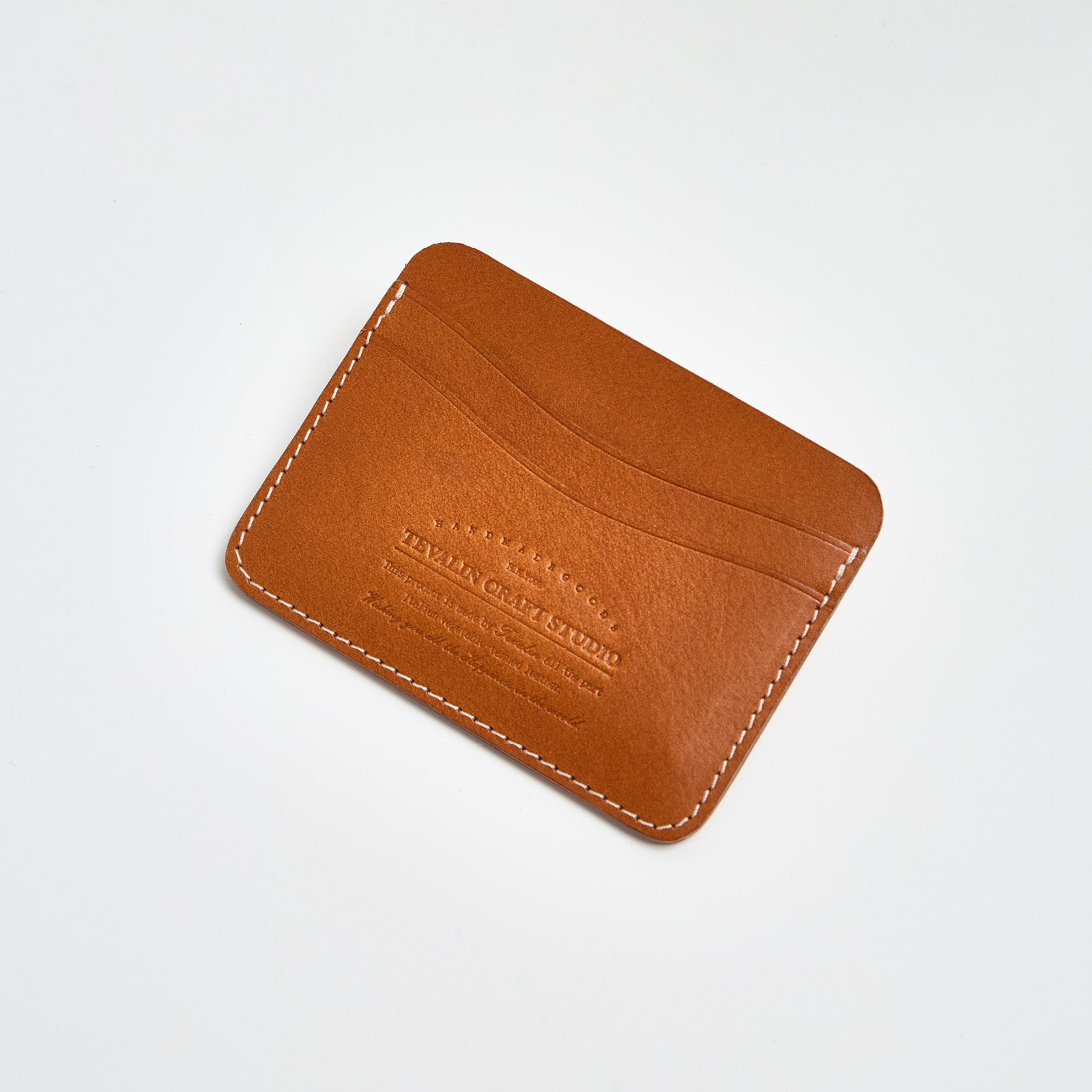 Tevalin 5 Slots Compact Portable Card Holder Serafil Thread